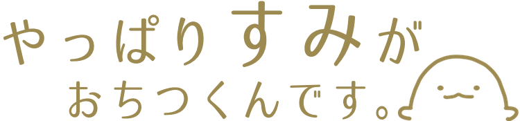 すみっコぐらし　やっぱりすみがおちつくんです。